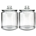 Glass 0.5 Gallon Storage Jar, Set of 2